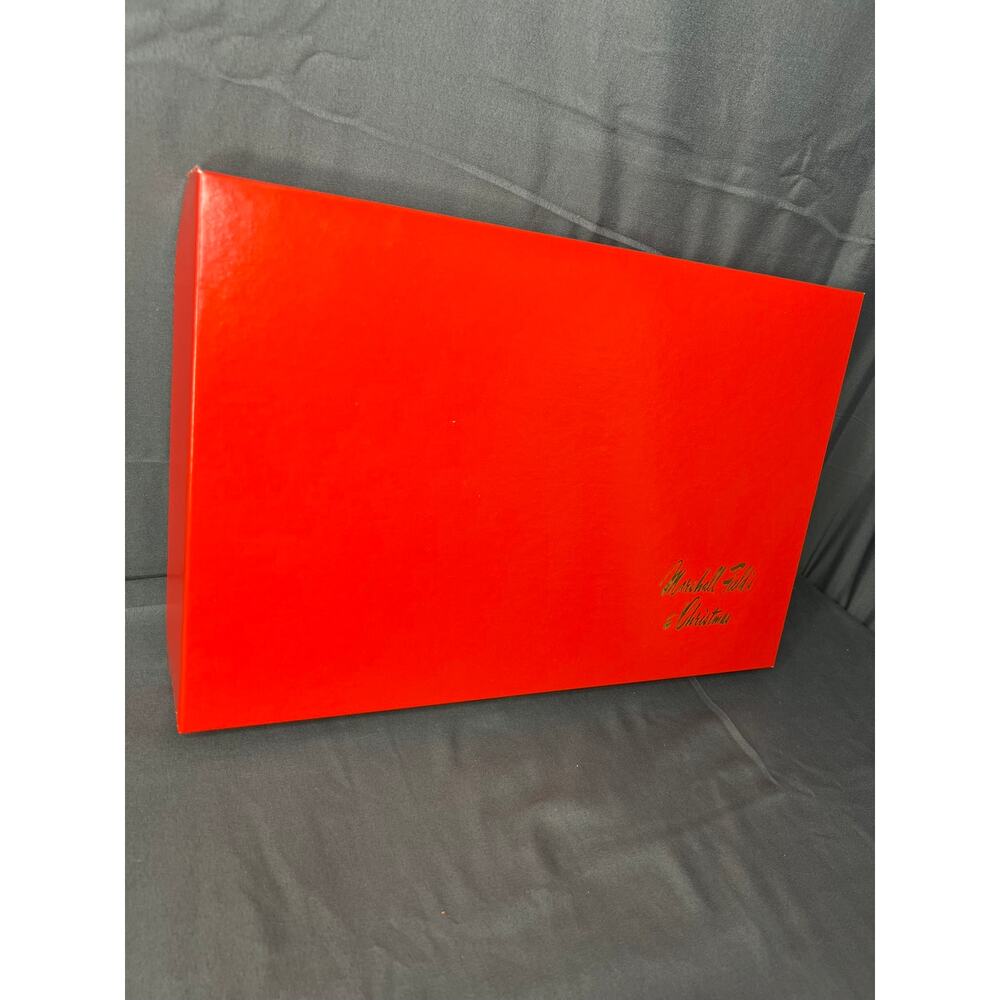 Vintage Marshall Fields Red Top Holiday Gift Box